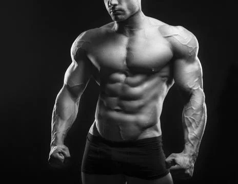 Muscular man Foto stock