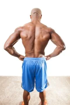Muscular Mans Back Stock Photos