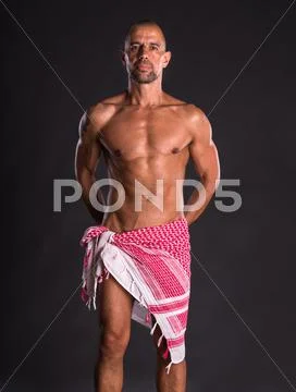 Muscular sexy man Stock Photos
