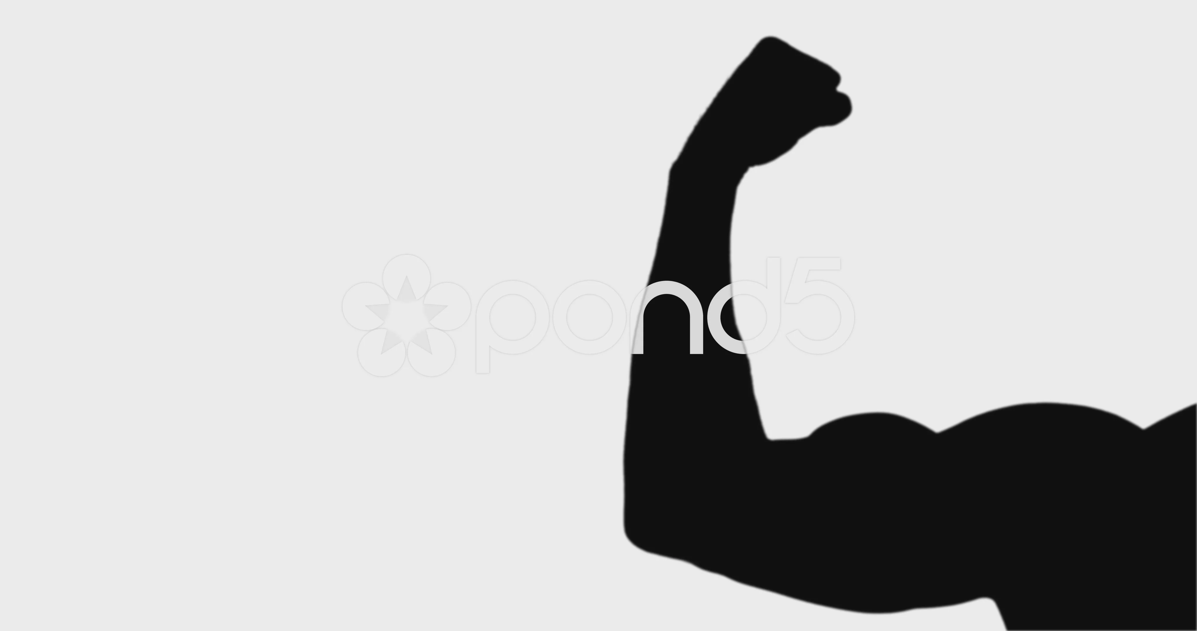 flexed arm silhouette