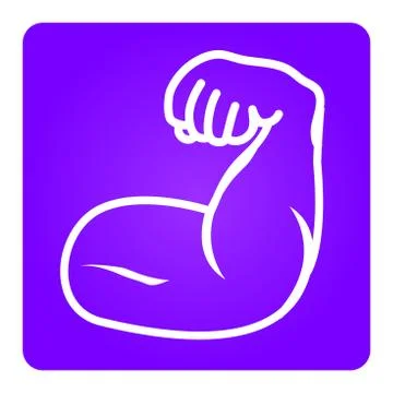 Musculoskeletal Image with Rounded Rectangle on White Background Stock Illustration