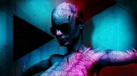 The muse of digital art Stock Footage 9874037