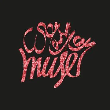 Muse handwriting vector Stock Illustration