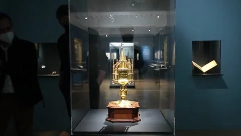 The Musee de l'Armee in Paris addresses the death and legacy of Napoleon in an e Vídeos de archivo 204014740