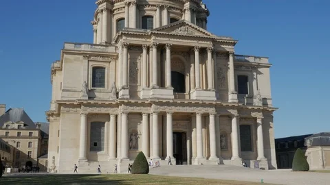 Musée de l’Armée Tombeau de Napoléon et Église du Dôme Stock Footage 95852053