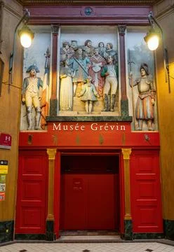 Musee Grevin exit in Passage Jouffroy - Paris, France Stock Photos