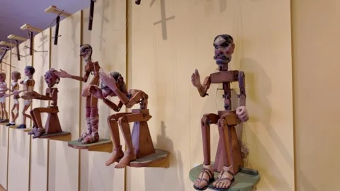 Museo del Títere: Puppet museum with global collection in Cádiz Video stock 296594726