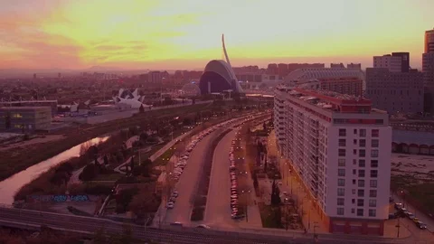 Museu de les Ciencies de Valencia Museo de las Ciencias Principe Felipe modern s Video stock 76505193
