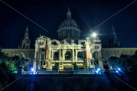 The Museu Nacional d'Art de Catalunya, Barcelona, Spain Stock Photos