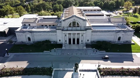 Museum Aerial Video stock 140478669