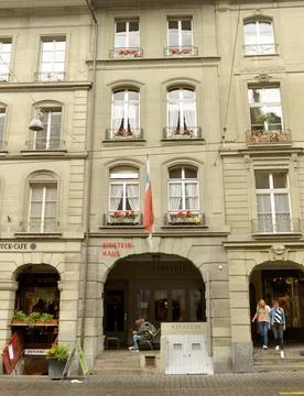 Museum of Albert Einstein in Bern. Stock Photos