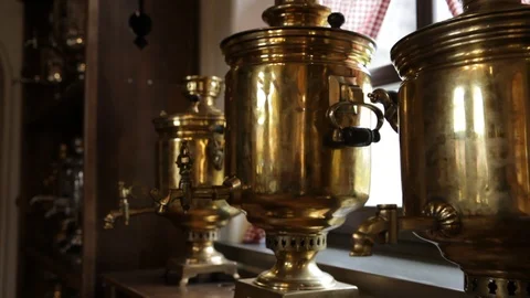 Museum of ancient teapots Stock Footage 85758801