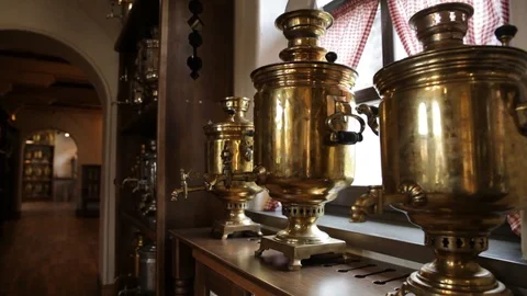 Museum of ancient teapots Stock Footage 85758805