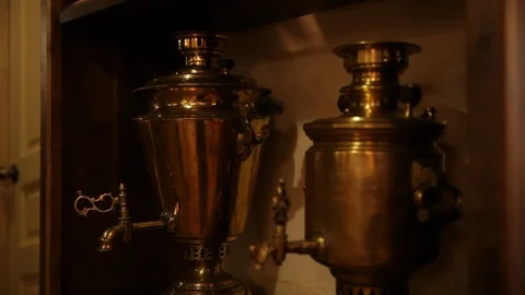 Museum of ancient teapots Stock Footage 85758863