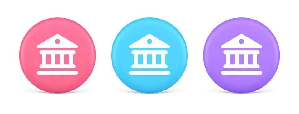 Museum antique building columns button gallery mythology civilization house 3 Ilustración de archivo