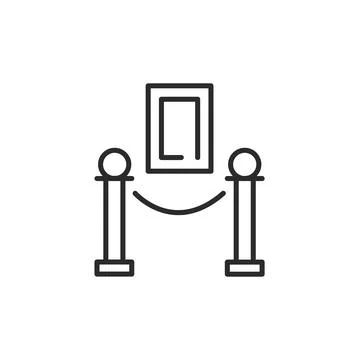 Museum Art Display Icon Stock Illustration