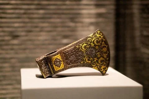 Museum artifacts in qatar Stock Photos