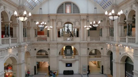 Museum atrium Video stock 74852002