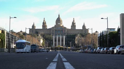 Museum Barcelona Stock Footage 87299742