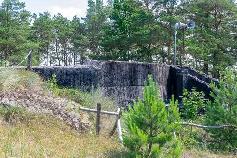 Museum with bunkers in Ustka Stock Photos