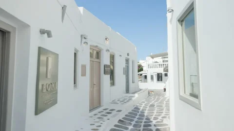 Museum in Chora, Mykonos, Greece Видео 220164299