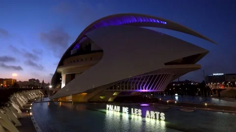 Museum of the City of Arts and Sciences Stock Footage 159170124