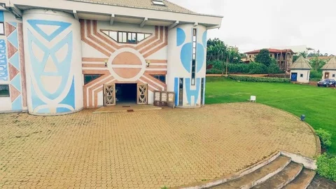 Museum of Civilisations in Dschang Stock Footage 81272017