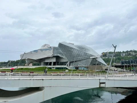 Museum of Confluences. Stock Photos