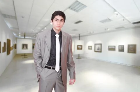 Museum curator Stock Photos
