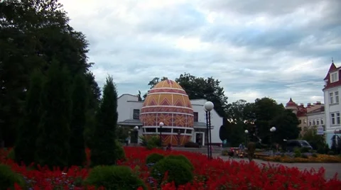 Museum Eggs 1 Stock Footage 8647496