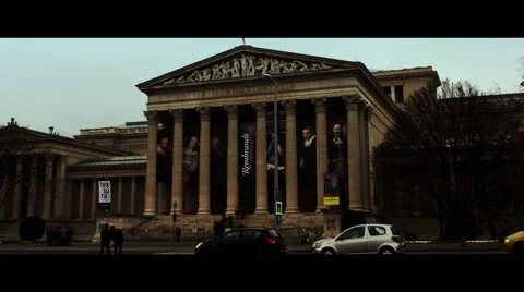 Museum of Fine Arts in Budapest. Stock Footage 45641519