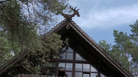 Museum Forest echo - Girios aidas. Druskininkai, Lithuania Stock Footage 233452938
