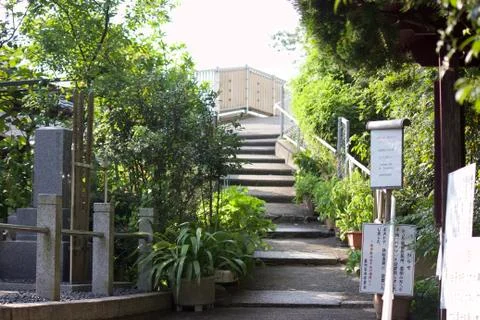 Museum Garden Stairs Stock Photos