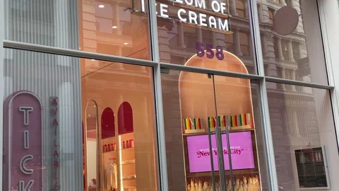  Museum of Ice Cream is a company that develops and operates interactive retail  Stock Footage 243054546