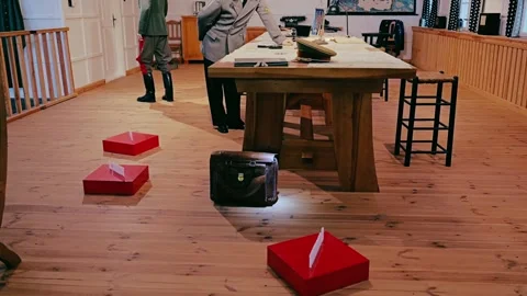Museum installation preserves atmosphere of Third Reich headquarters Stock Footage 339774354
