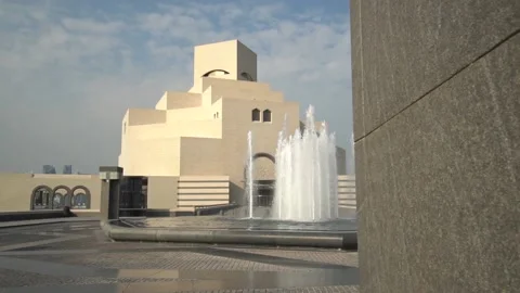 The Museum of Islamic Art - Different Angle Stock Footage 146088508