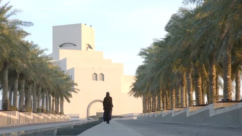 Museum of islamic art in Doha, Qatar Stock Footage 170803254