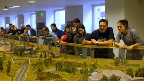 Museum of miniatures Stock Footage 125781878