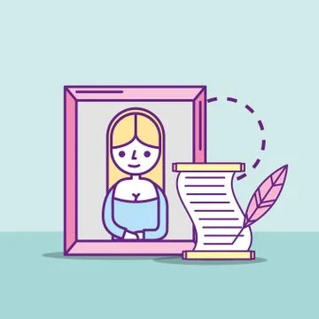 Museum monuments design Stock Illustration