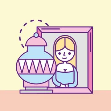 Museum monuments design Stock Illustration