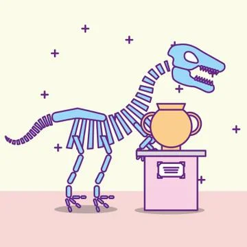 Museum monuments design Stock Illustration