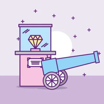 Museum monuments design Stock Illustration