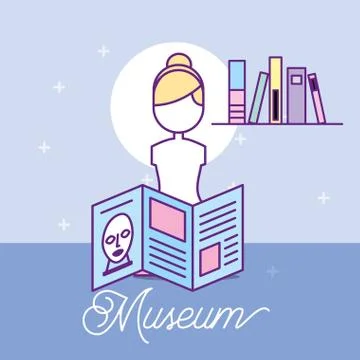 Museum monuments design Stock Illustration