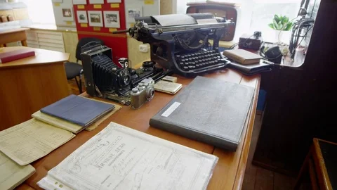 The museum. Museum exhibit. Stock Footage 78338826