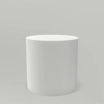 Museum pedestal vector white 3D podium column Stock Illustration