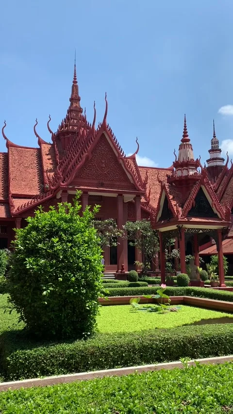Museum in Phnom Penh Video stock 341126364