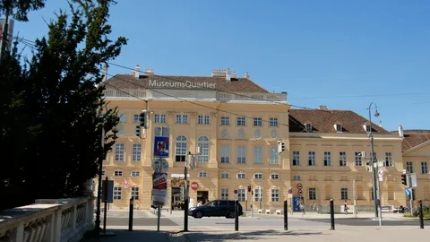 Museum Quartier, Vienna Austria. Video stock 100095935