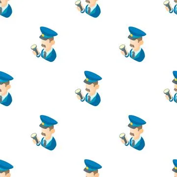Museum security guard pattern seamless vector Stock Illustration