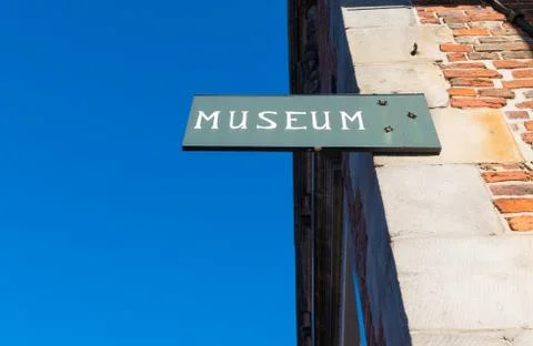 Museum sign Stock Photos