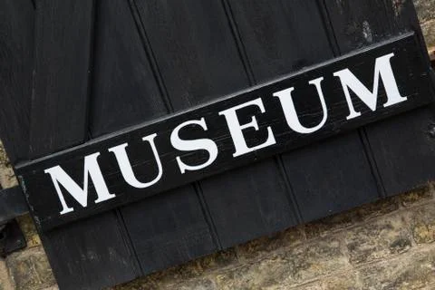 Museum Sign Foto stock
